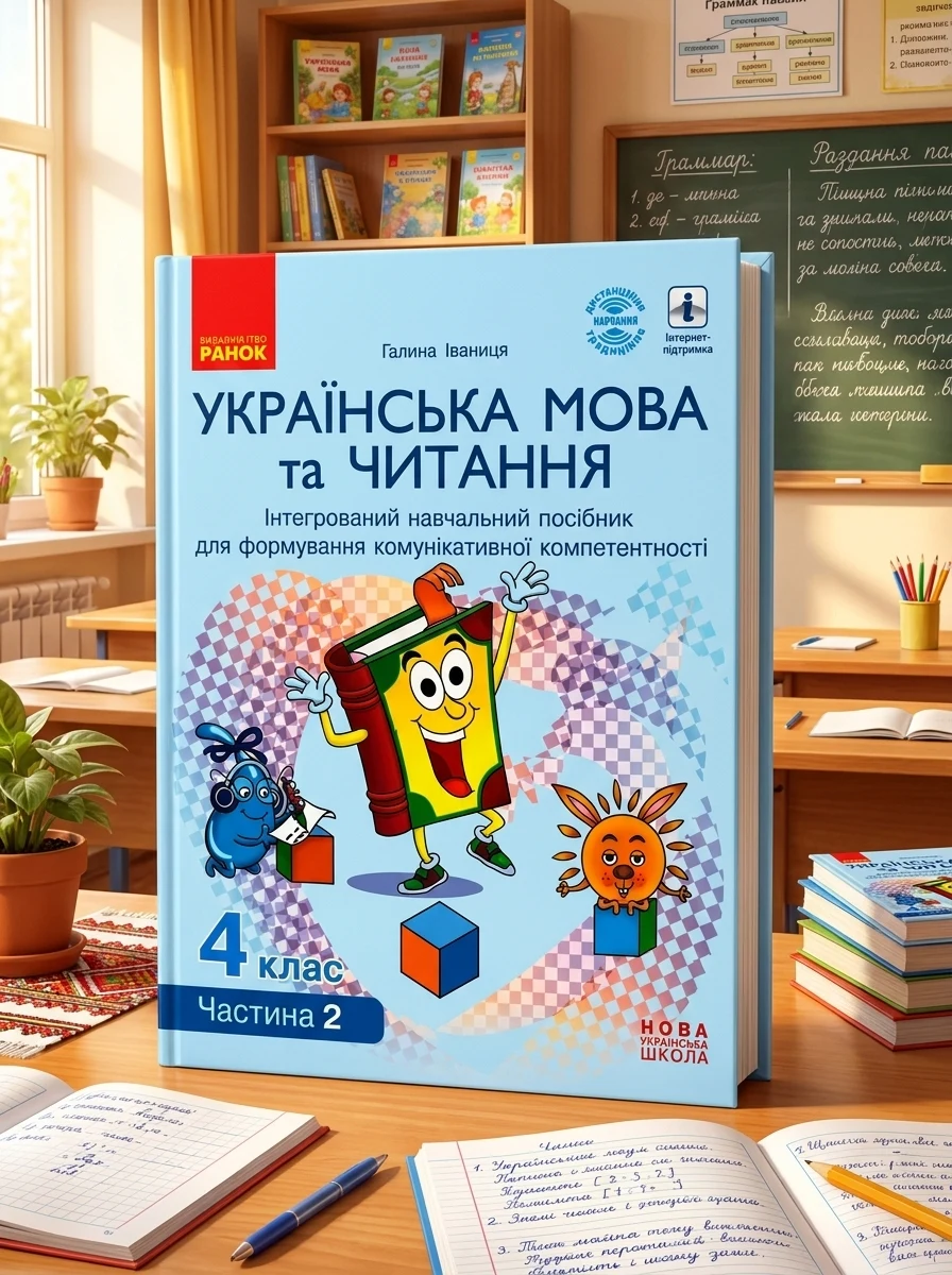 Українська мова та читання. 4 клас. Інтегрований навчальний посібник у 4-х частинах. Частина 2 — Вивчення мов