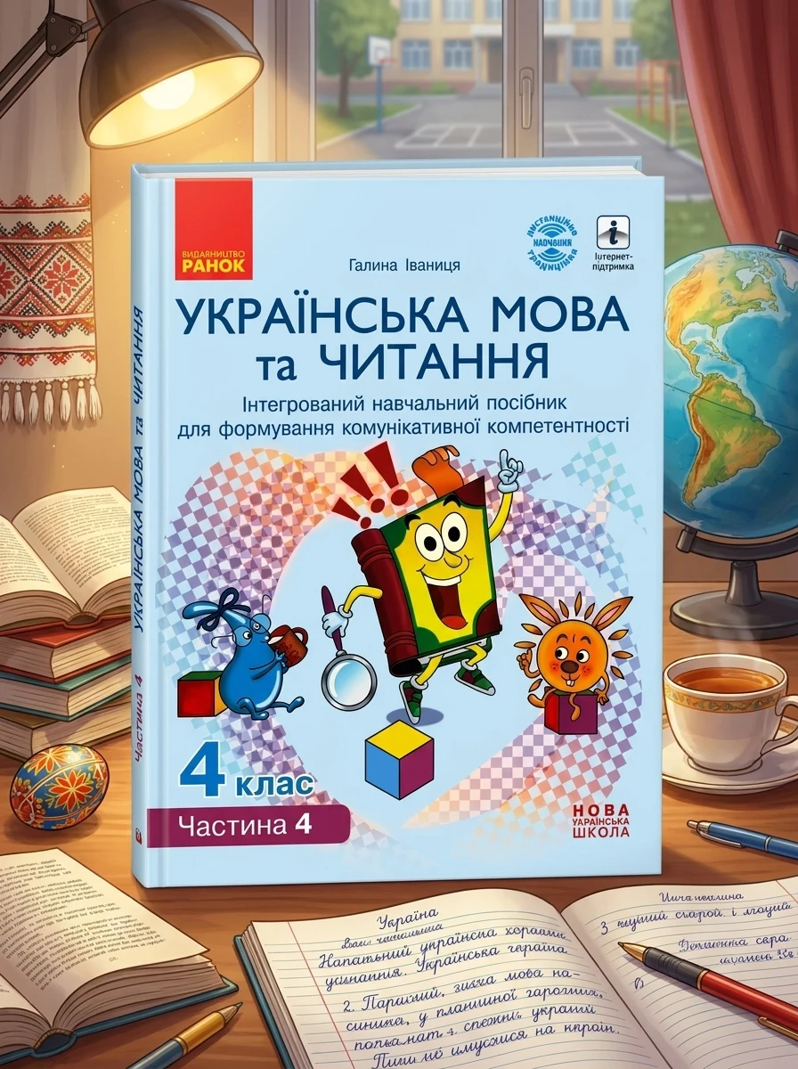 Українська мова та читання. 4 клас. Інтегрований навчальний посібник. У 4-х частинах. Частина 4 — Вивчення мов