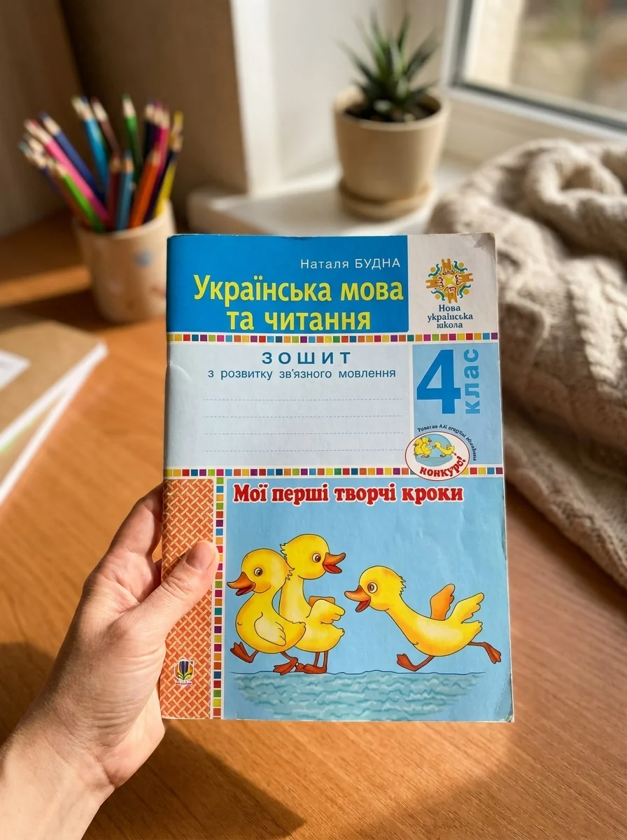 Українська мова та читання. 4 клас. Мої перші творчі кроки. Зошит з розвитку зв’язного мовлення — Вивчення мов
