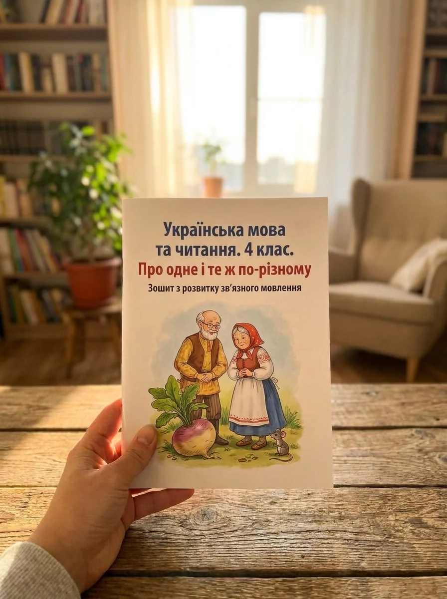 Українська мова та читання. 4 клас. Про одне і те ж по-різному. Зошит з розвитку зв’язного мовлення — Вивчення мов