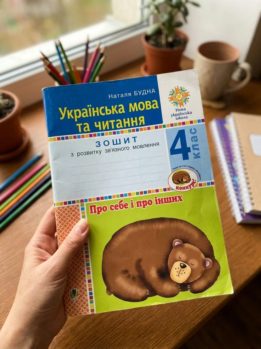 Українська мова та читання. 4 клас. Про себе і про інших. Зошит з розвитку зв’язного мовлення — Вивчення мов