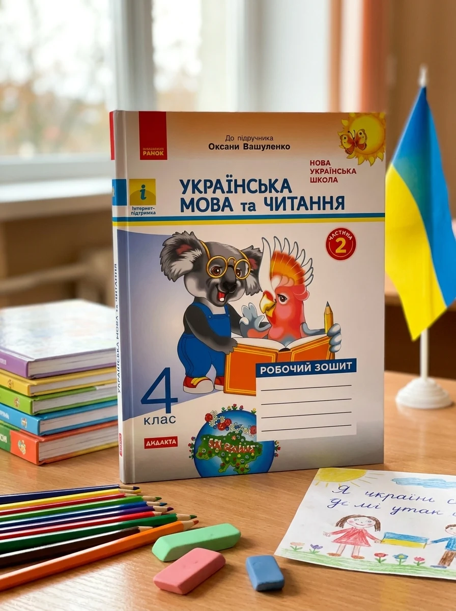 Українська мова та читання. 4 клас. Робочий зошит до підручника О. Вашуленка. У 2-х частинах. Частина 2, — Вивчення мов