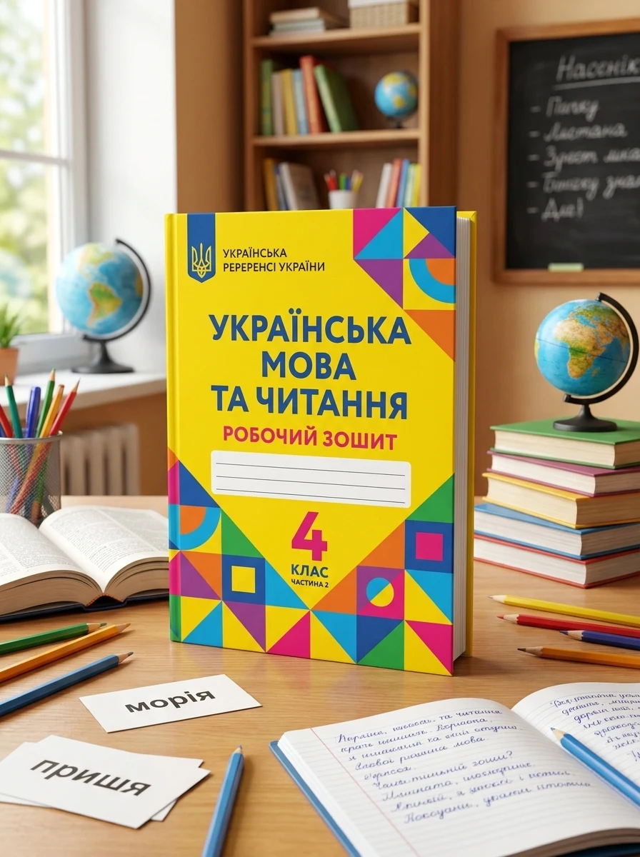 Українська мова та читання. 4 клас. Робочий зошит у 2-х частинах. Частина 2 — Вивчення мов