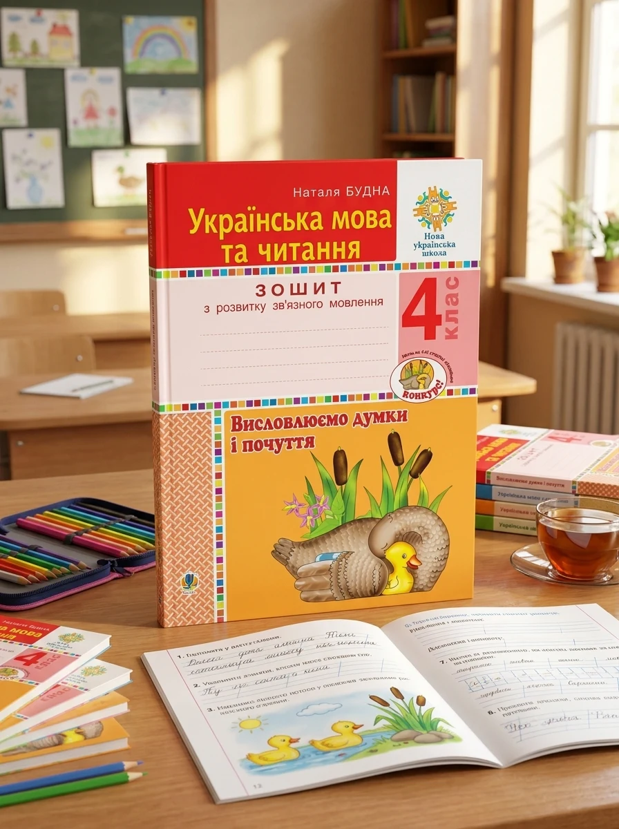 Українська мова та читання. 4 клас. Висловлюємо думки і почуття. Зошит з розвитку зв’язного мовлення — Вивчення мов