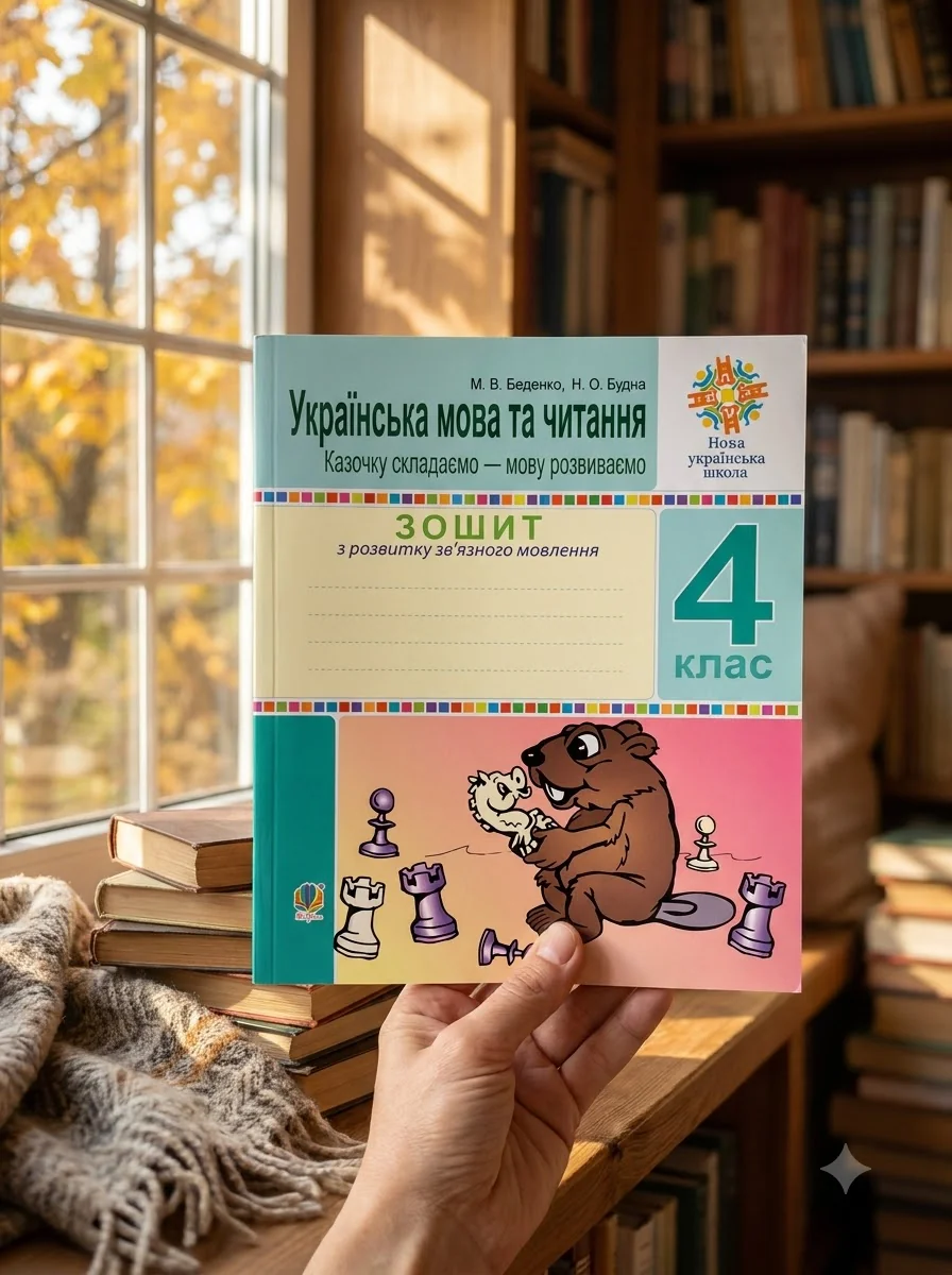 Українська мова та читання. 4 клас. Зошит з розвитку зв’язного мовлення. Казочку складаємо — мову розвиваємо — Вивчення мов