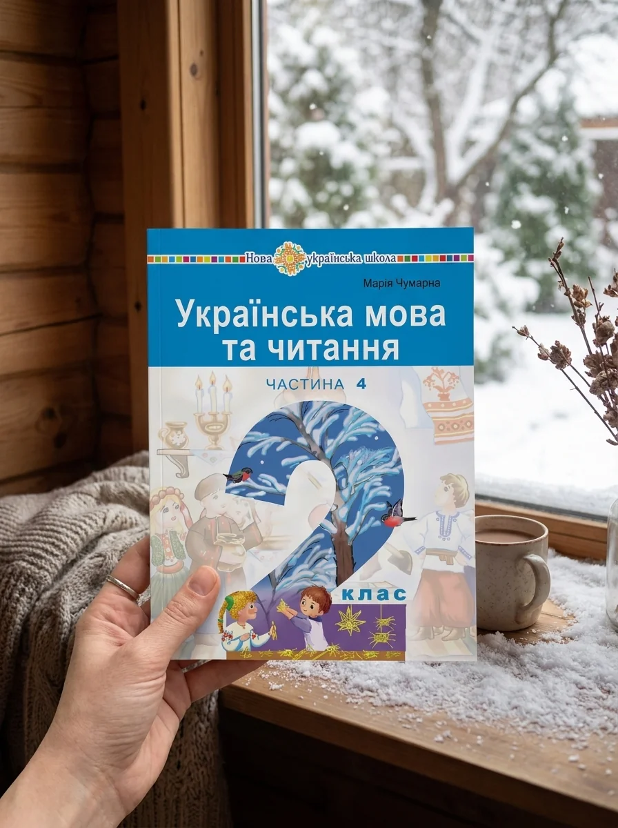 Українська мова та читання. Навчальний посібник для 2 класу закладів загальної середньої освіти. Частина 4 — Марія Чумарна, обкладинка