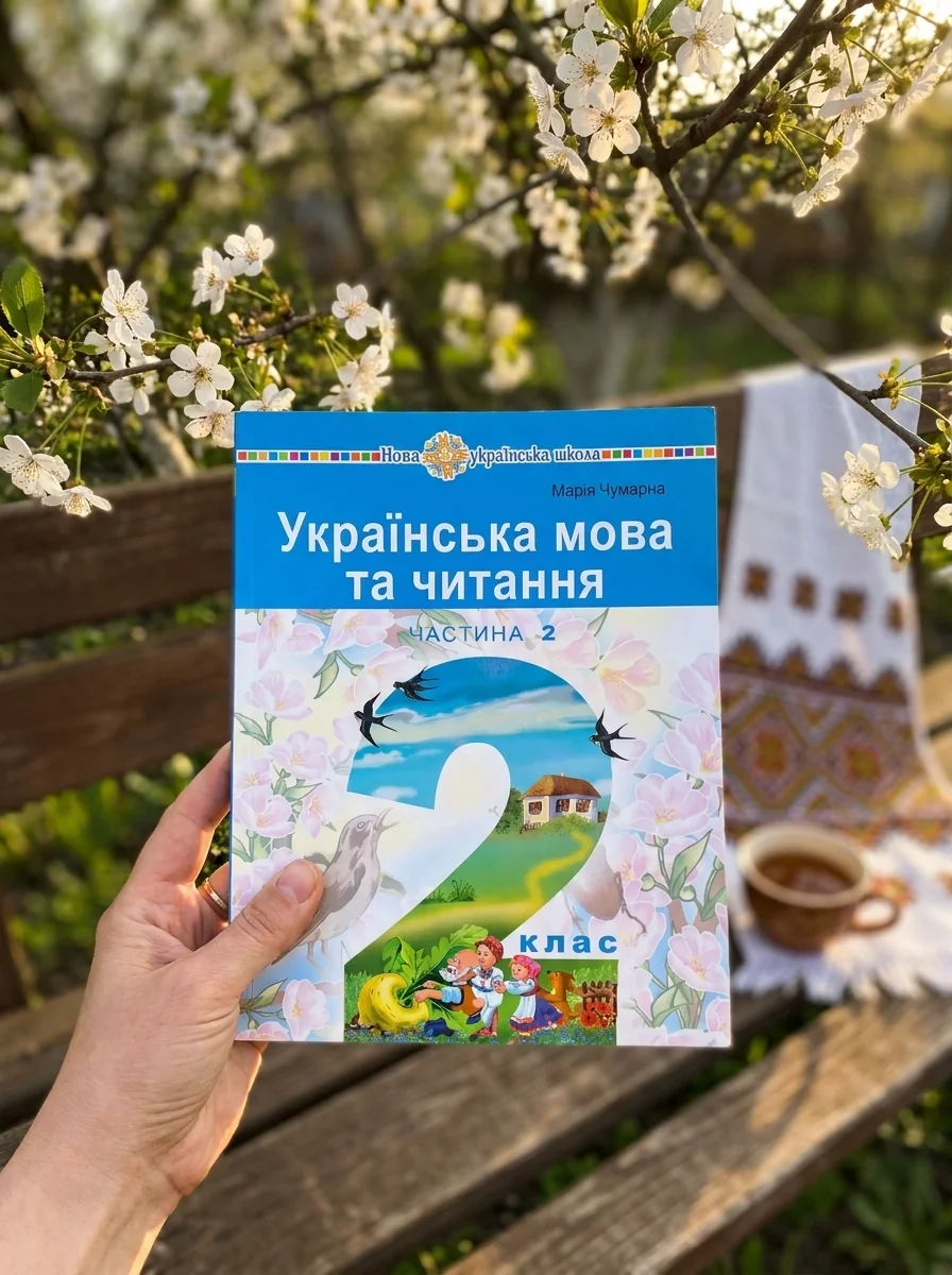 Українська мова та читання. Навчальний посібник для 2 класу закладів загальної середньої освіти. Частина 2 — Марія Чумарна, обкладинка