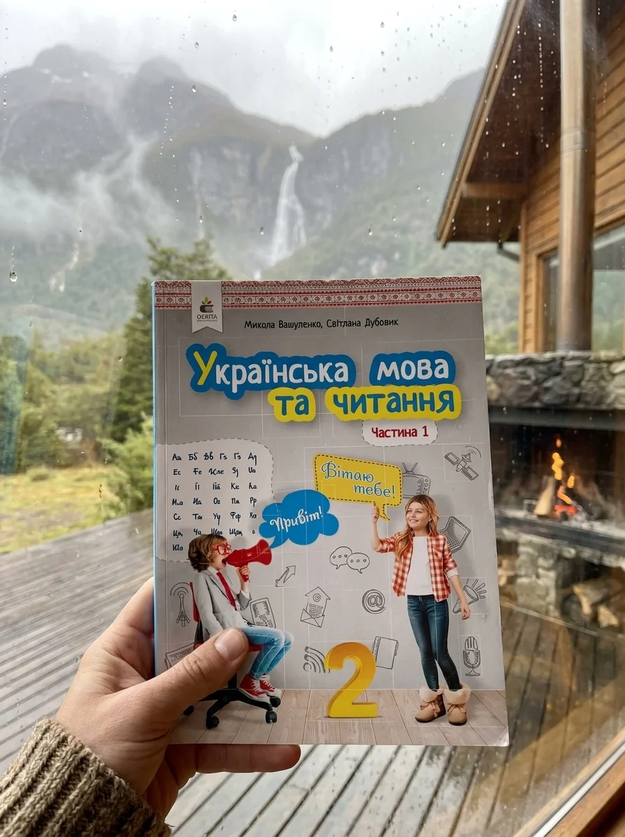 Українська мова та читання. Підручник. 2 клас Частина 1 — Вашуленко М., обкладинка