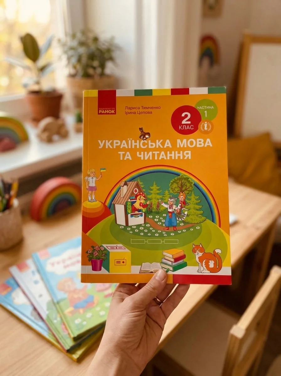 Українська мова та читання. Підручник. 2 клас. Частина 1 — Лариса Тимченко, обкладинка
