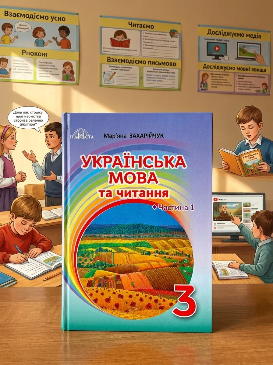 Українська мова та читання. Підручник 3 клас. Частина 1 — Захарійчук М., фото 2