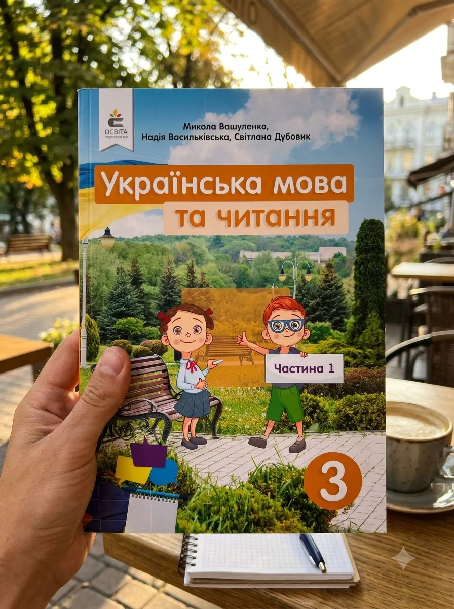 Українська мова та читання. Підручник. 3 клас Частина 1 — Вашуленко М., обкладинка