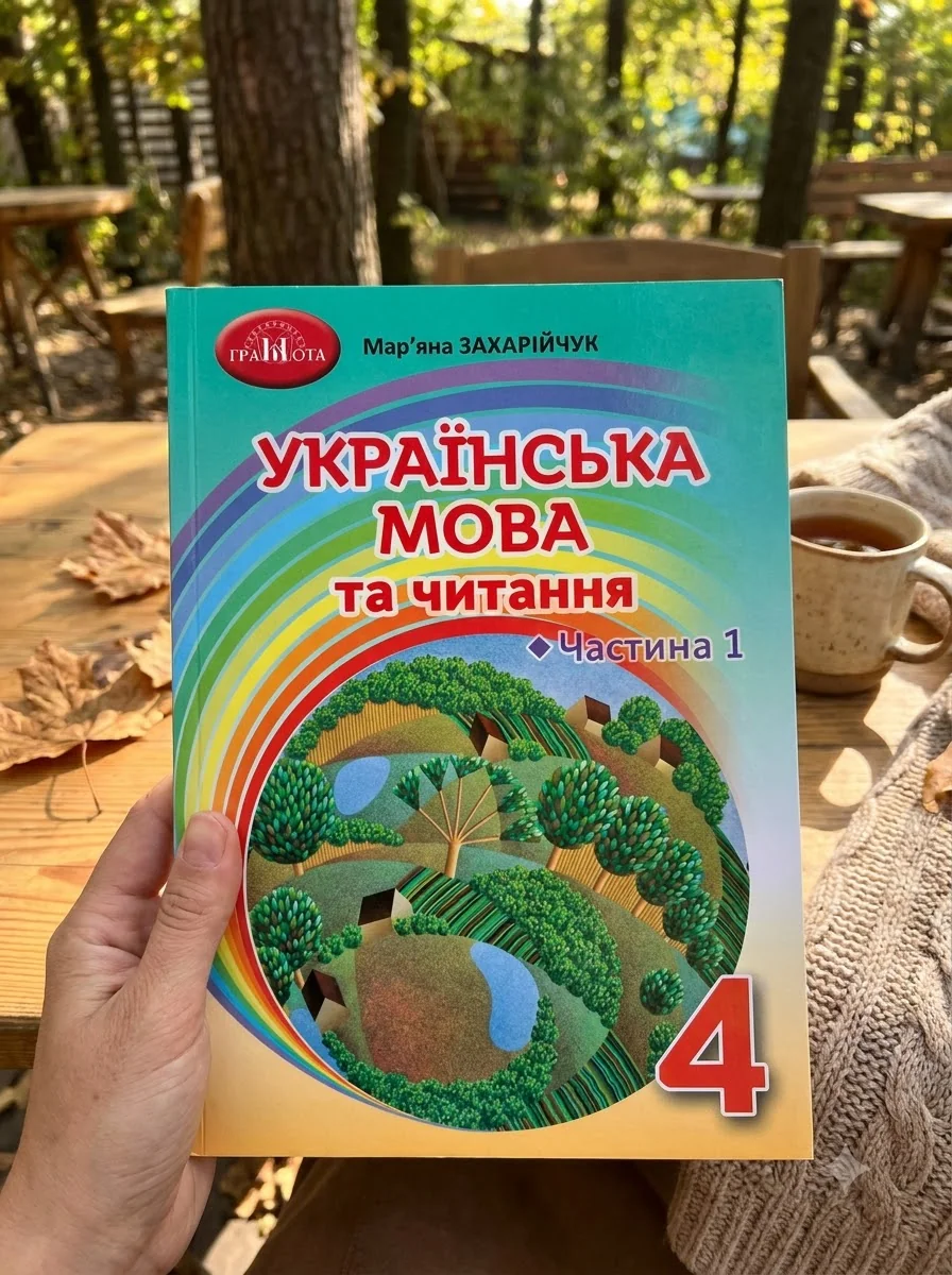 Українська мова та читання. Підручник для 4 класу. Частина 1 — Захарійчук М., обкладинка