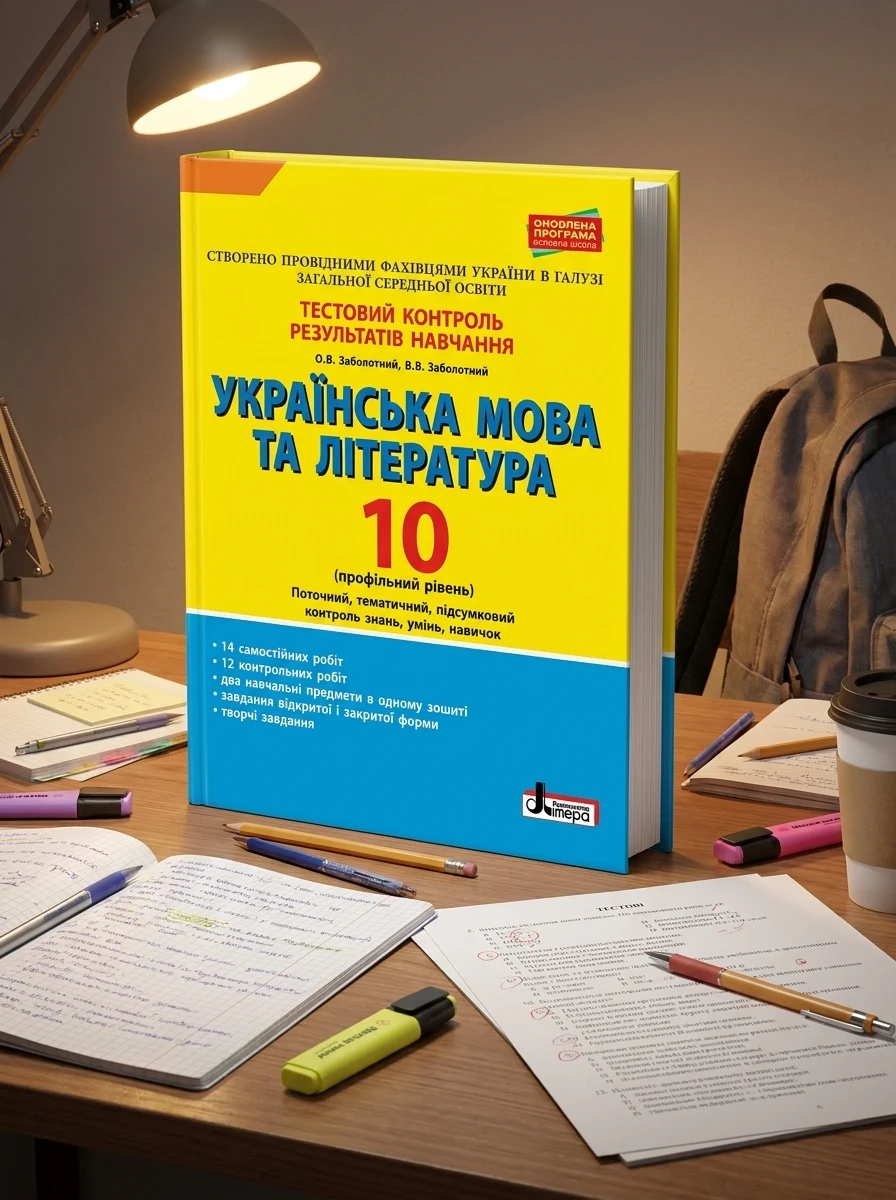 Українська мова та література. 10 клас. Тестовий контроль результатів навчання. Профільний рівень — Вивчення мов