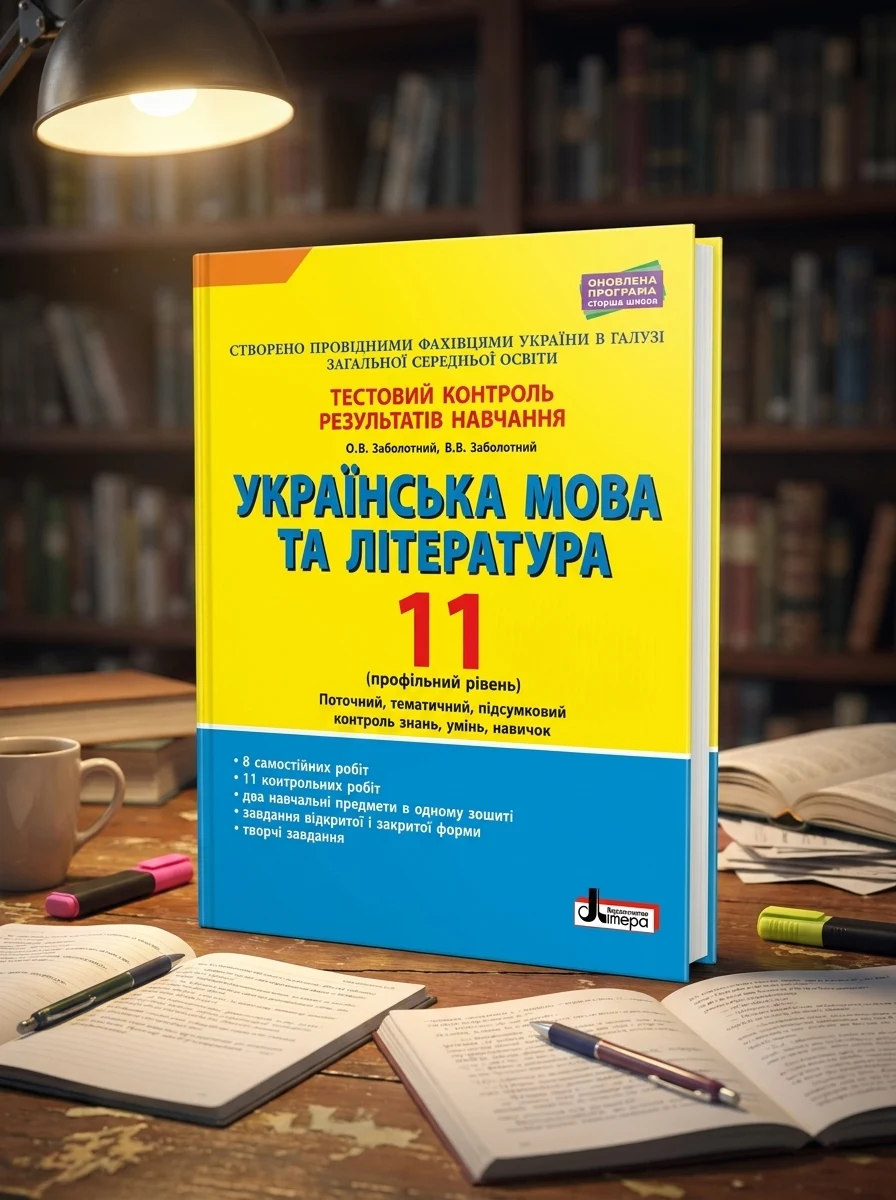 Українська мова та література. 11 клас. Профільний рівень. Тестовий контроль результатів навчання — Вивчення мов