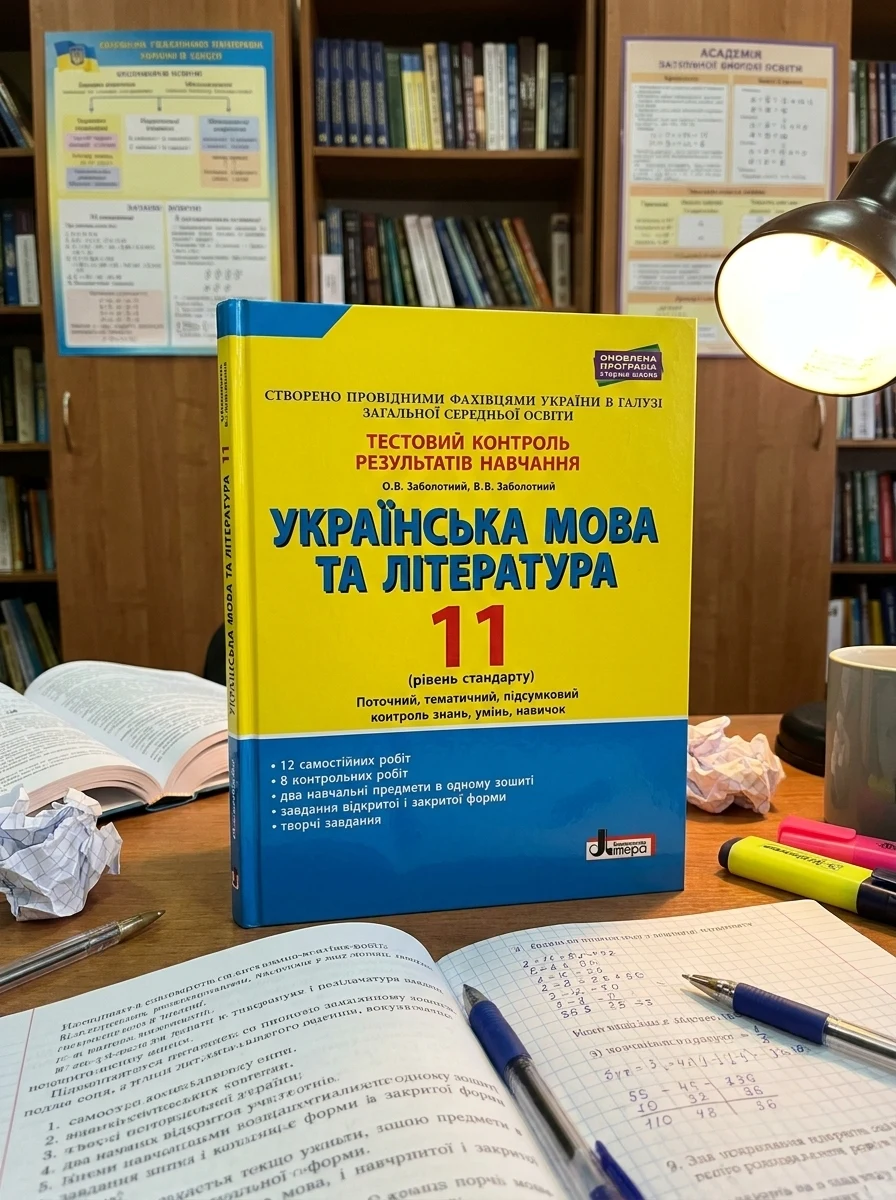 Українська мова та література. 11 клас. Рівень стандарту. Тестовий контроль результатів навчання — Вивчення мов