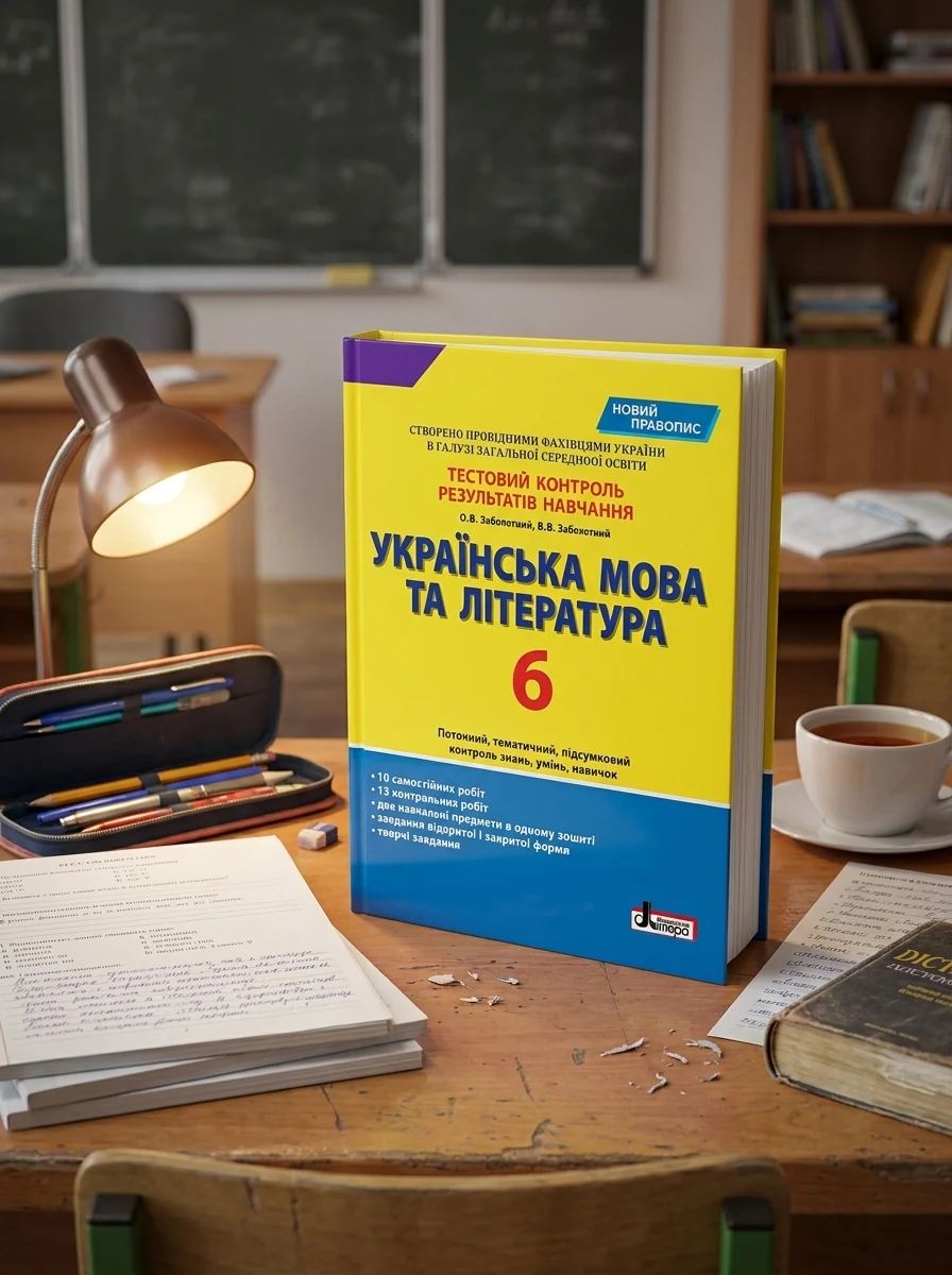 Українська мова та література. 6 клас. Тестовий контроль результатів навчання — Вивчення мов