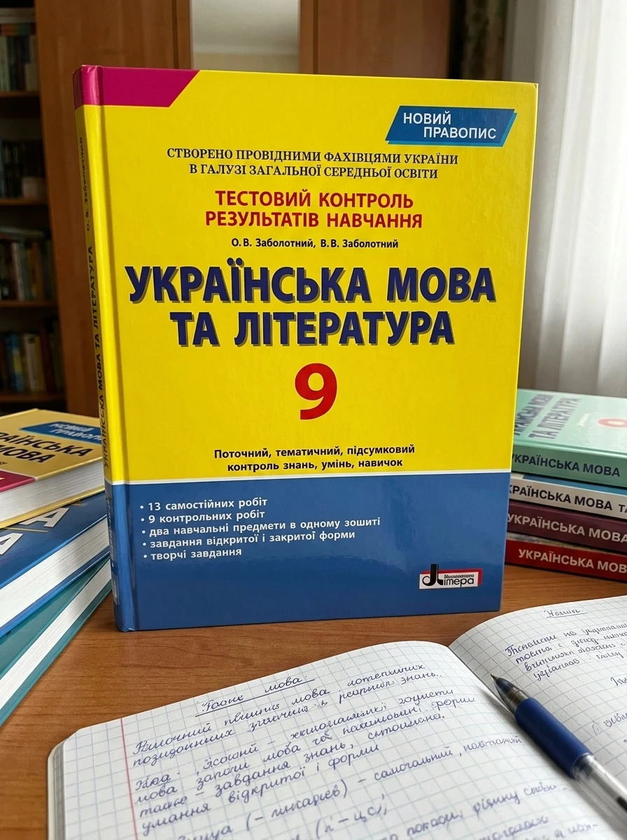 Українська мова та література. 9 клас. Тестовий контроль результатів навчання — Вивчення мов