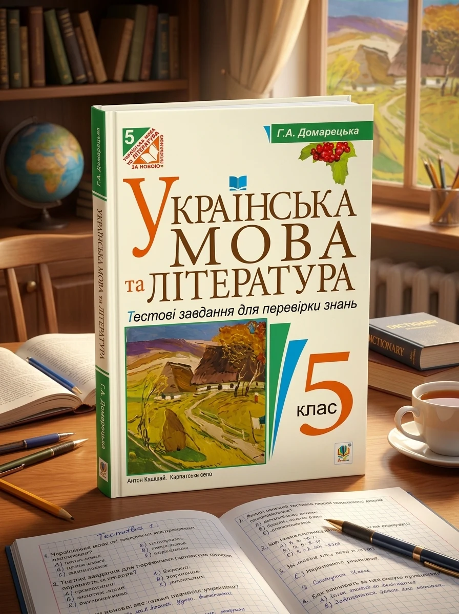 Українська мова та література. Тестові завдання для перевірки знань. 5 клас — Вивчення мов