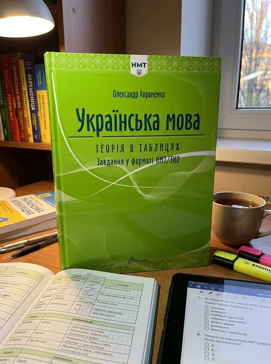 Українська мова. Теорія в таблицях. Завдання у форматі НМТ
