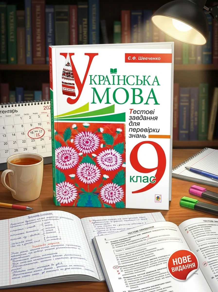 Українська мова. Тестові завдання для перевірки знань. 9 клас. Видання 2-е, доповнене і перероблене — Вивчення мов