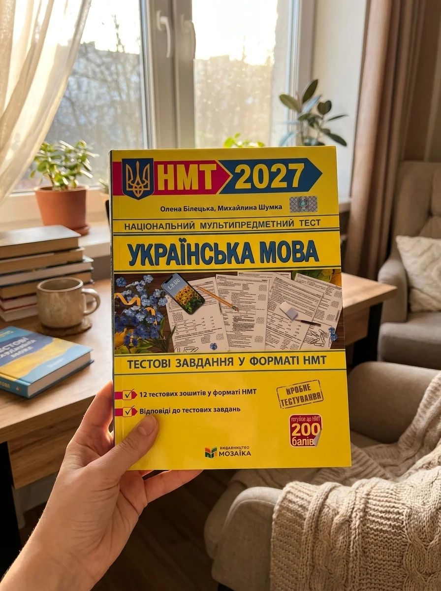 Українська мова. Тестові завданння у форматі НМТ 2027 Білецька О., Шумка М. — Білецька Олена, обкладинка