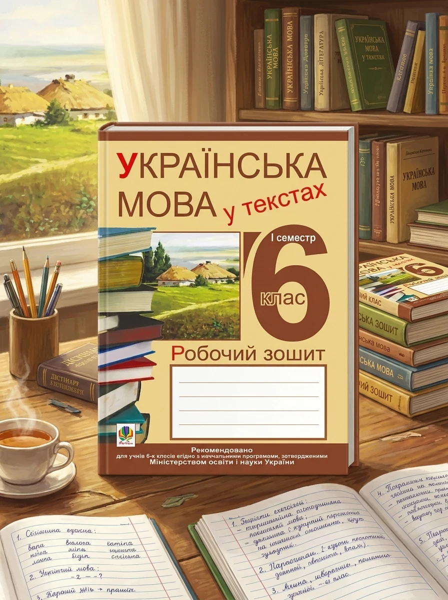 Українська мова у текстах. Робочий зошит. 6 клас. 1-й семестр — Вивчення мов