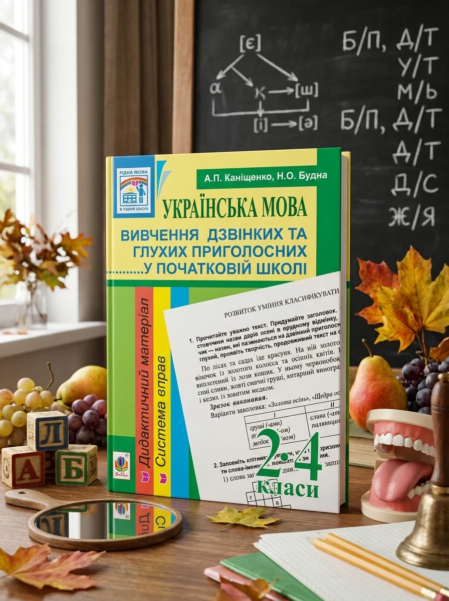 Українська мова. Вивчення дзвінких та глухих приголосних у початковій школі. 2-4 класи — фото 2
