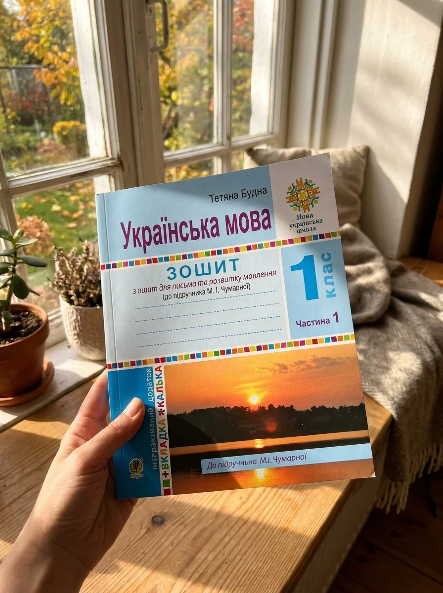 Українська мова. Зошит для письма та розвитку мовлення (до підручника М. І. Чумарної) 1 клас. У 2-х частинах. Частина 1 — Вивчення мов