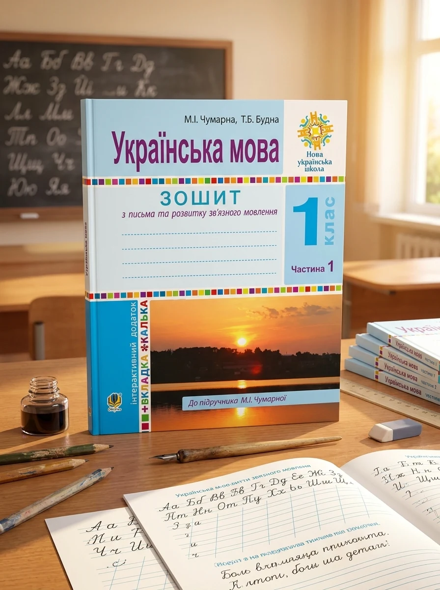 Українська мова. Зошит для письма та розвитку мовлення (до підручника М. І. Чумарної) 1 клас. У 2-х частинах. Частина 1 — фото 2