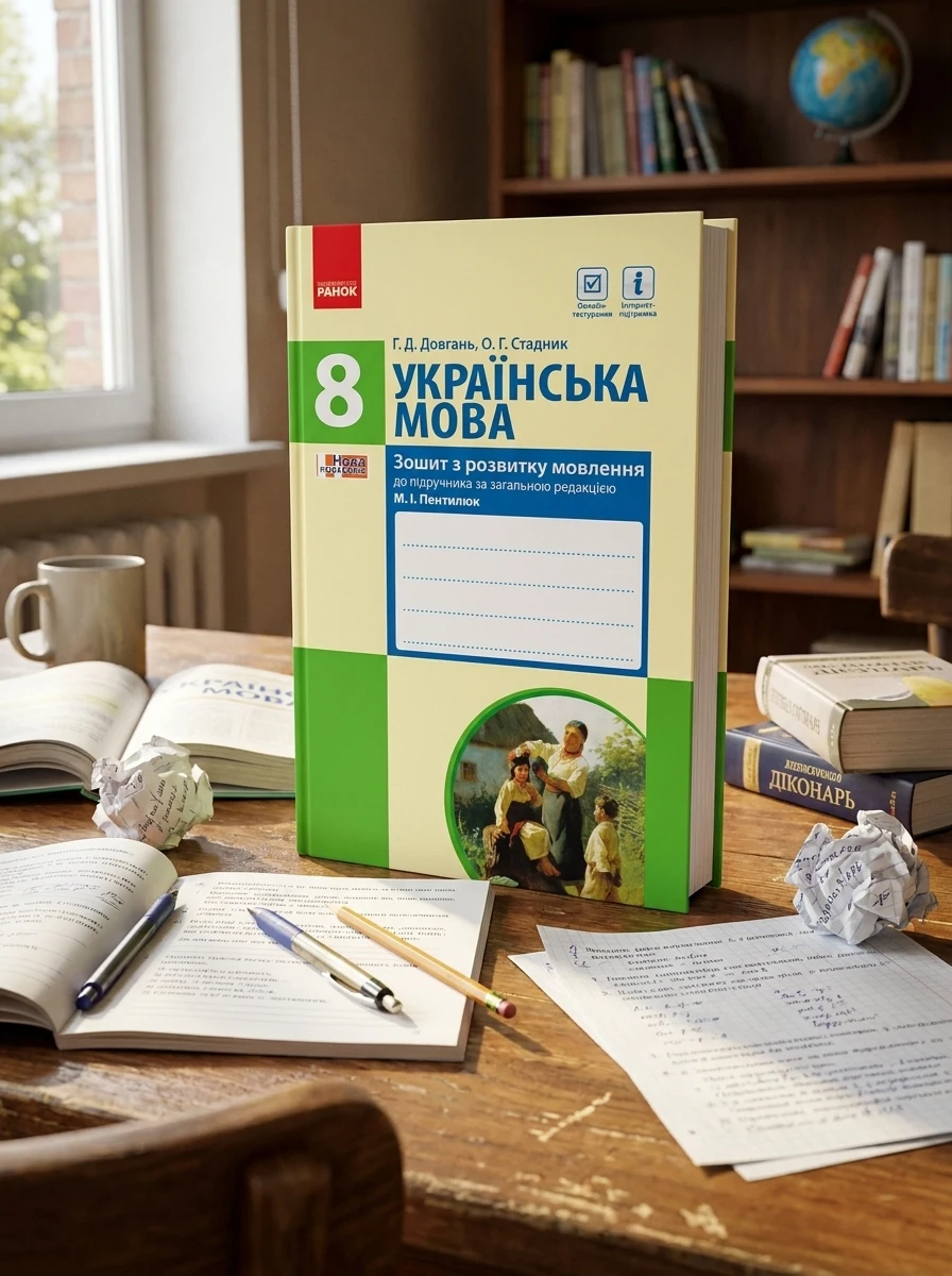 Українська мова. Зошит з розвитку мовлення. 8 клас — Вивчення мов