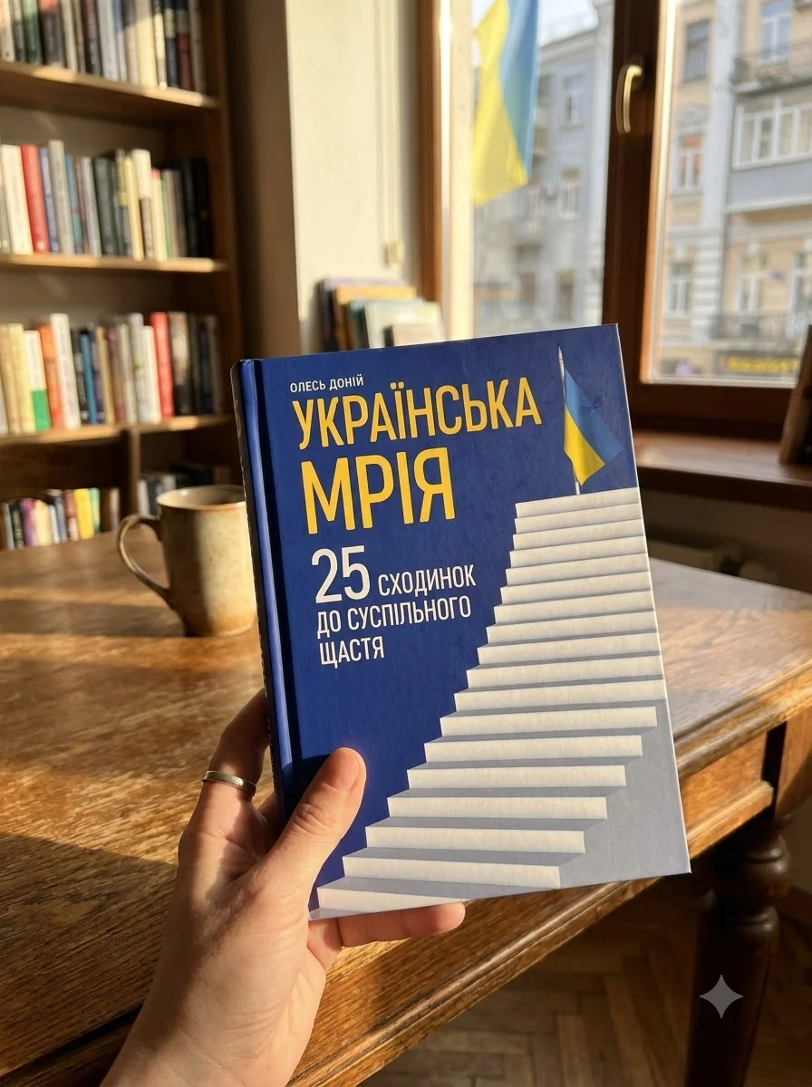 Українська мрія. 25 сходинок до суспільного щастя — Доній О., обкладинка