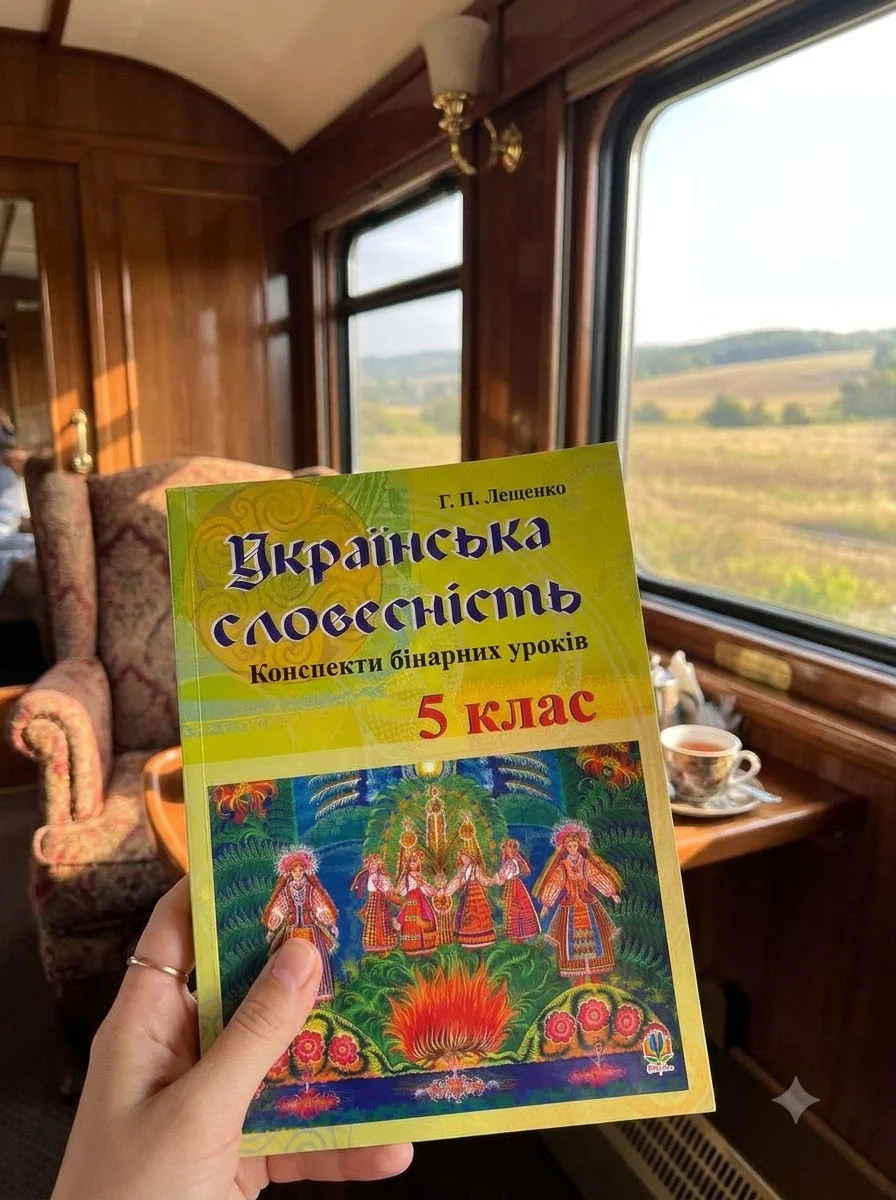 Українська словесність. Конспекти бінарних уроків. 5 клас — Григорій Лишенко, обкладинка