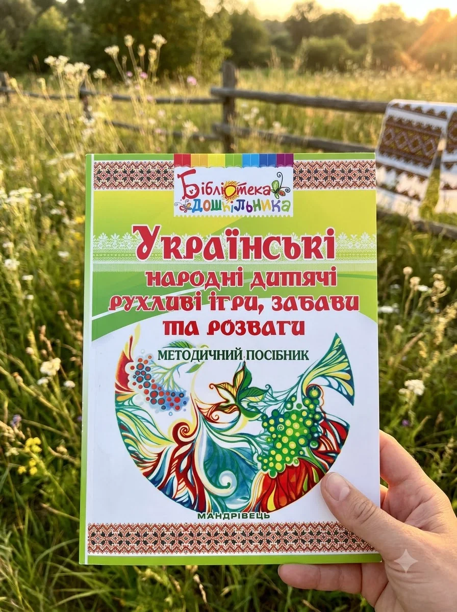 Українські народні дитячі рухливі ігри, забави та розваги. Методичний посібник — Ольга Яловська, обкладинка