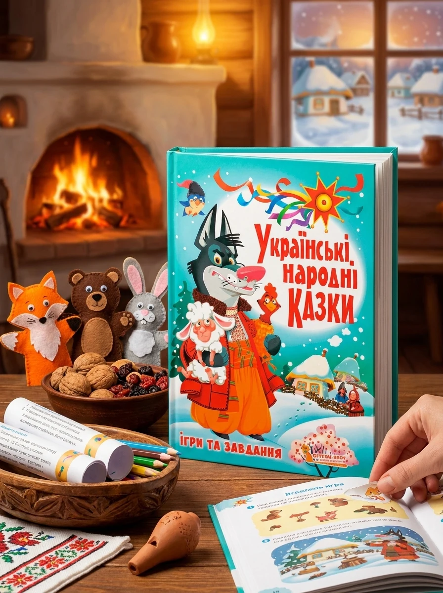 Українські народні казки. Ігри та завдання, — Дитяча література
