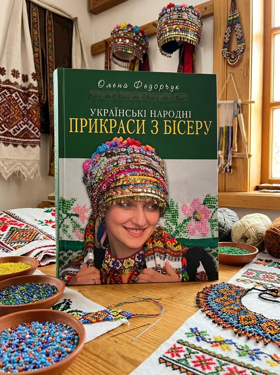 Українські народні прикраси з бісеру — Олена Федорчук, фото 2