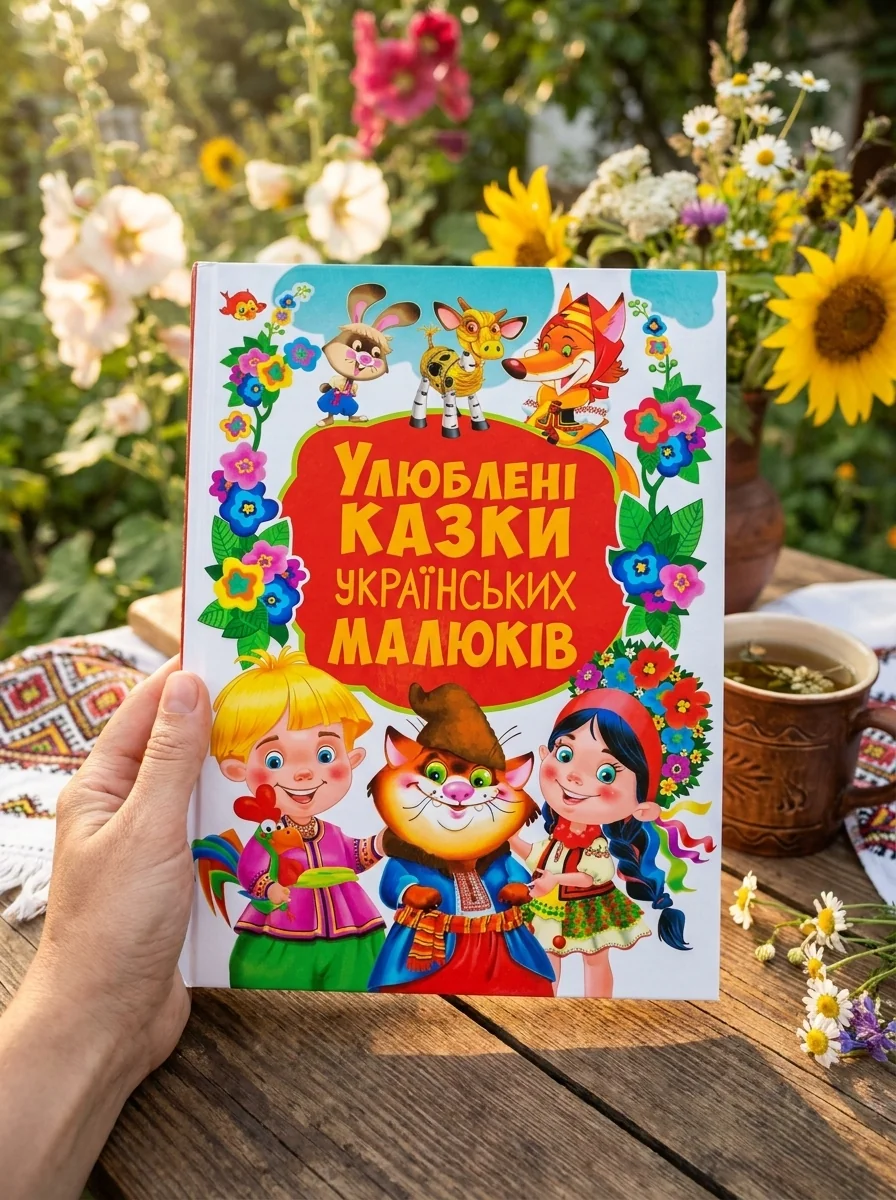 Улюблені казки українських малюків (велика книга, 36 казок), обкладинка