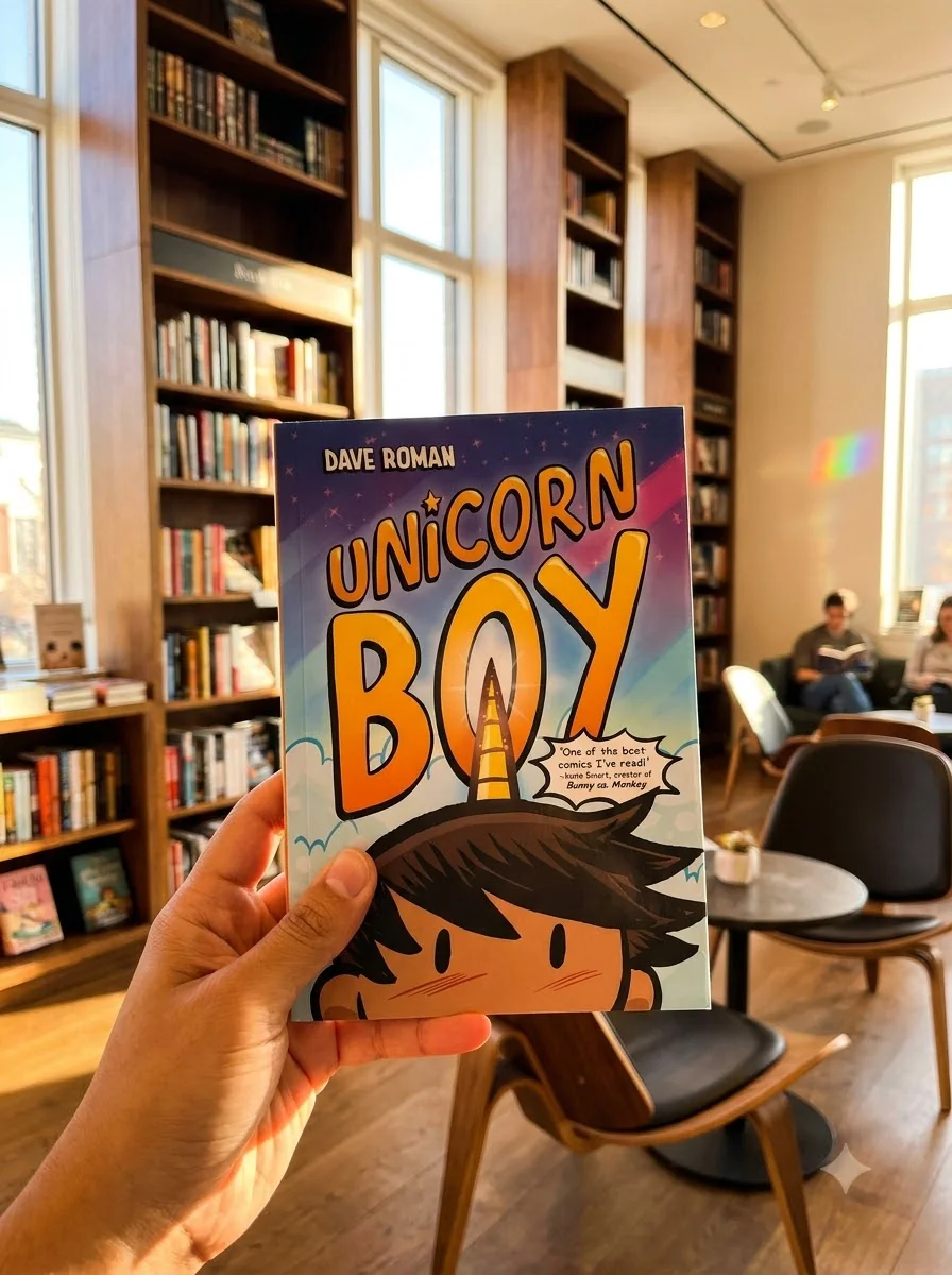 Unicorn Boy — Dave Roman, обкладинка