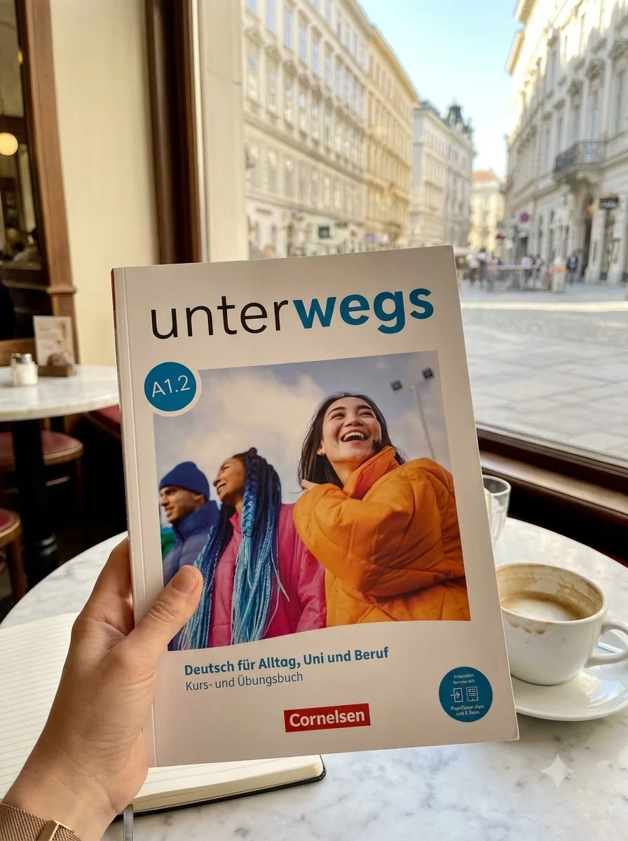 Unterwegs A1.2 Kurs- und Übungsbuch inkl. E-Book und PagePlayer-App — Jens Magersuppe, обкладинка