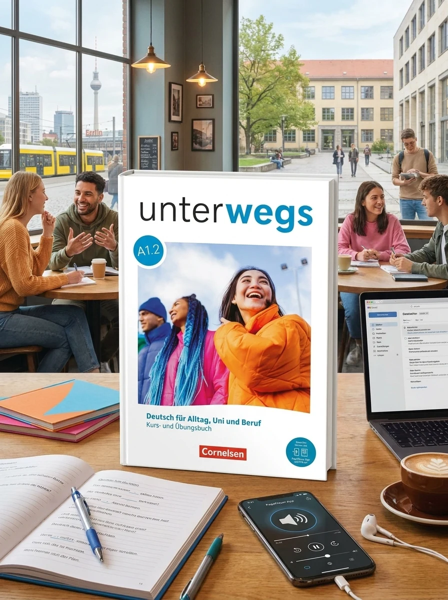 Unterwegs A1.2 Kurs- und Übungsbuch inkl. E-Book und PagePlayer-App — Вивчення мов