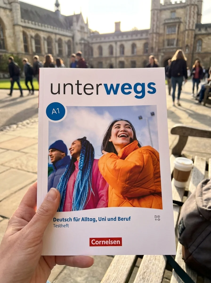 Unterwegs A1. Gesamtband. Testheft mit Audios online — Дітер Меннер, обкладинка