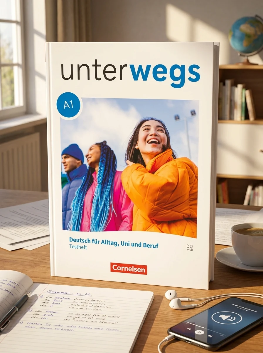 Unterwegs A1. Gesamtband. Testheft mit Audios online — Вивчення мов