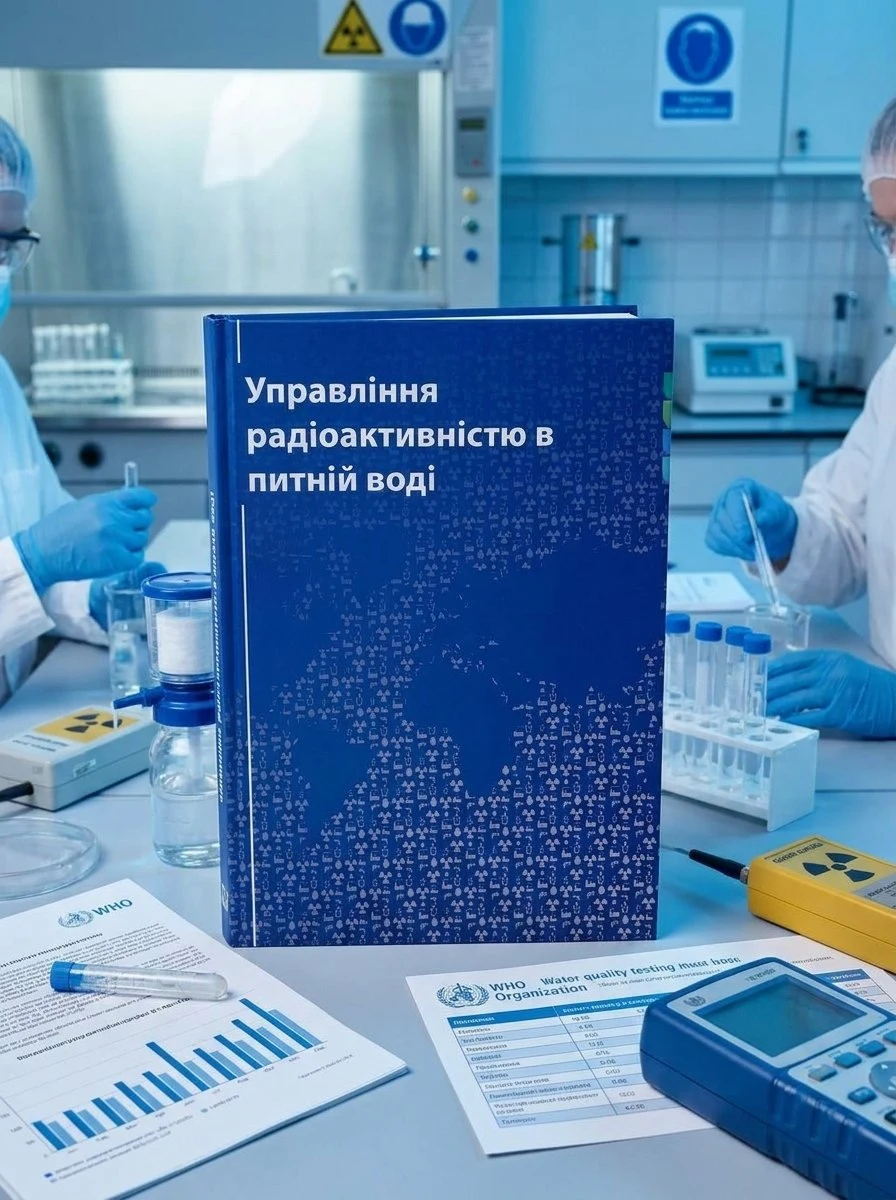 Управління радіоактивністю в питній воді — Анатолій Чумак, обкладинка