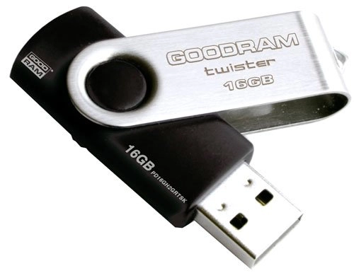 USB флеш накопичувач 16Gb GoodRam Twister UTS2 Black (UTS2-0160K0R11)