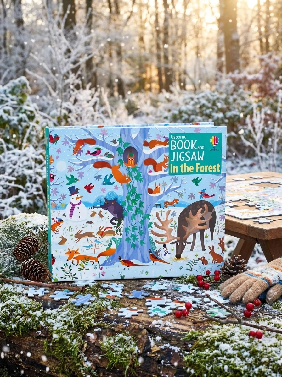 Usborne Book and Jigsaw In the Forest