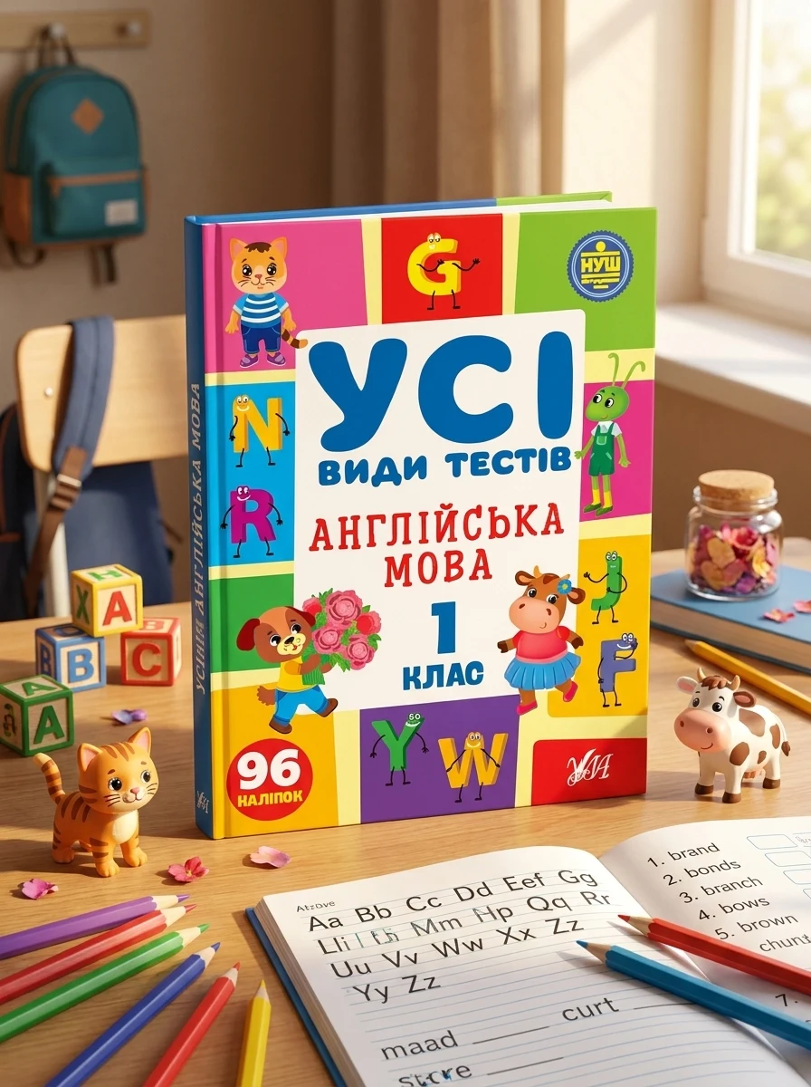 Усі види тестів. Англійська мова. 1 клас — Вивчення мов