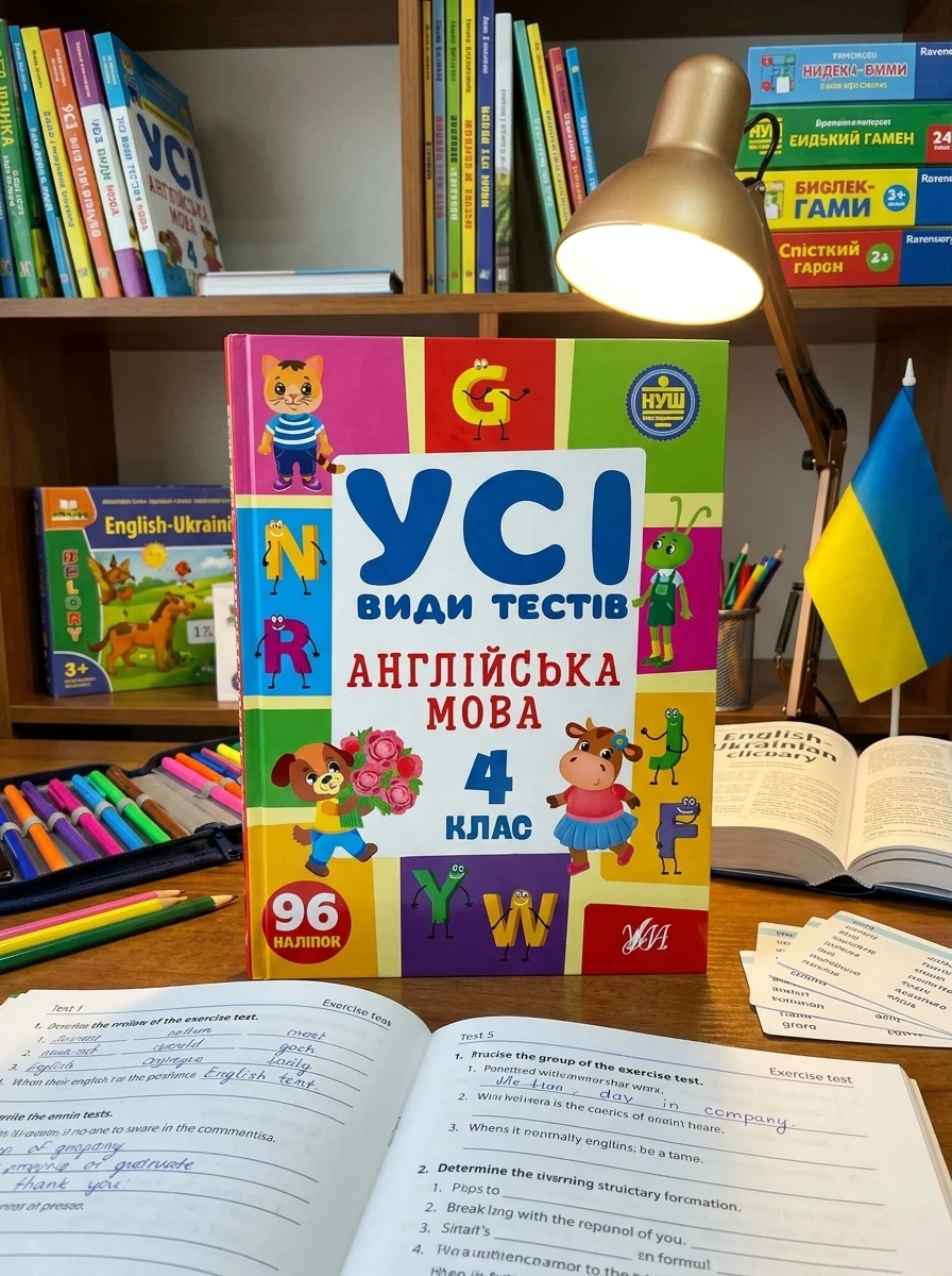 Усі види тестів. Англійська мова. 4 клас — Вивчення мов