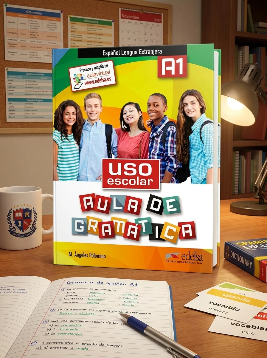 Uso escolar aula de gramatica. A1 Libro