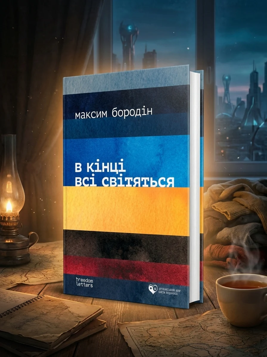 В кінці всі світяться — Максим Бородін, обкладинка