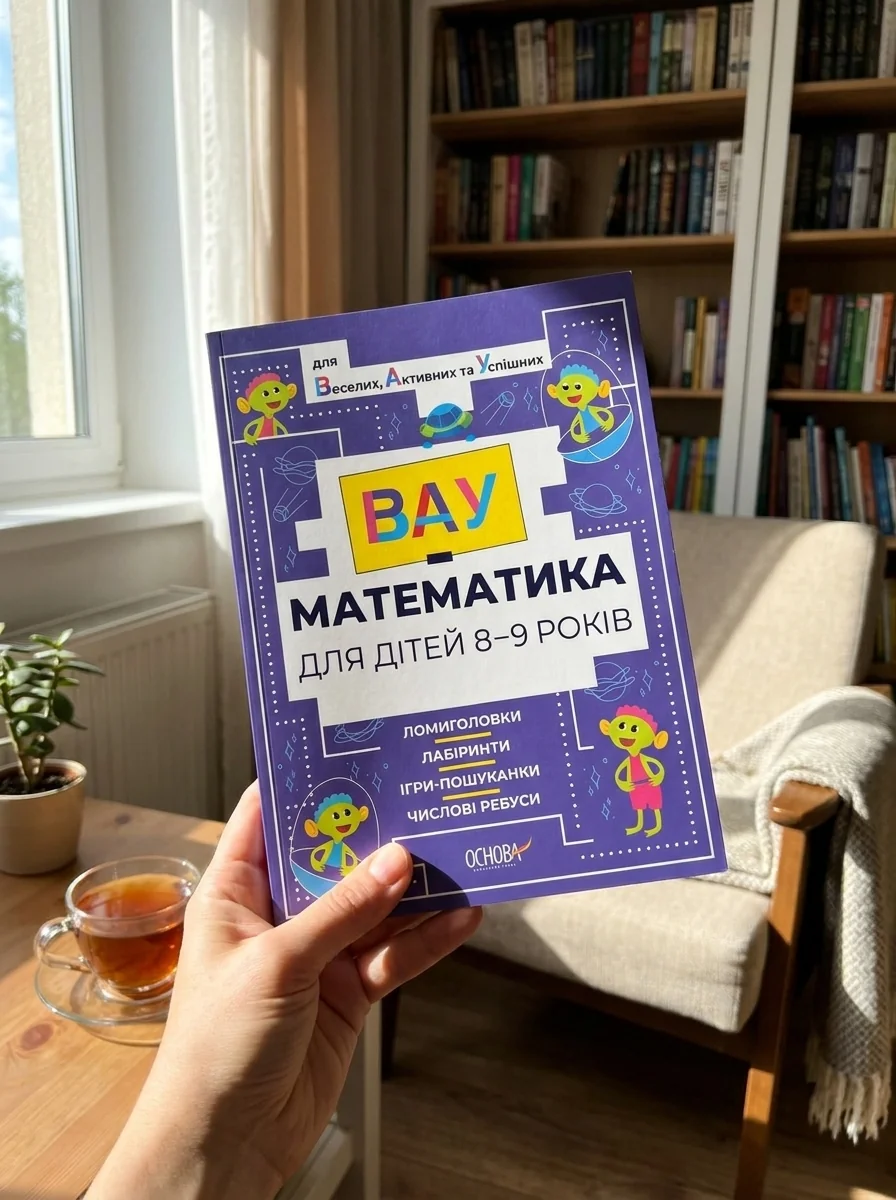 ВАУ-математика для дітей 8-9 років. Ломиголовки, лабіринти, ігри-пошуканки, числові ребуси — фото 2