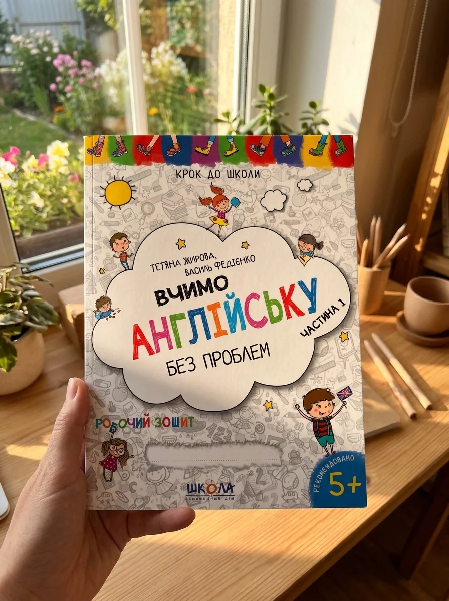 Вчимо англійську без проблем. Синя графічна сітка. Частина 1 — Василь Федієнко, обкладинка